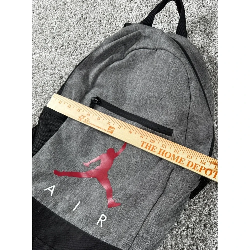 Air Jordan Youth School Backpack Gray Red Jumpman